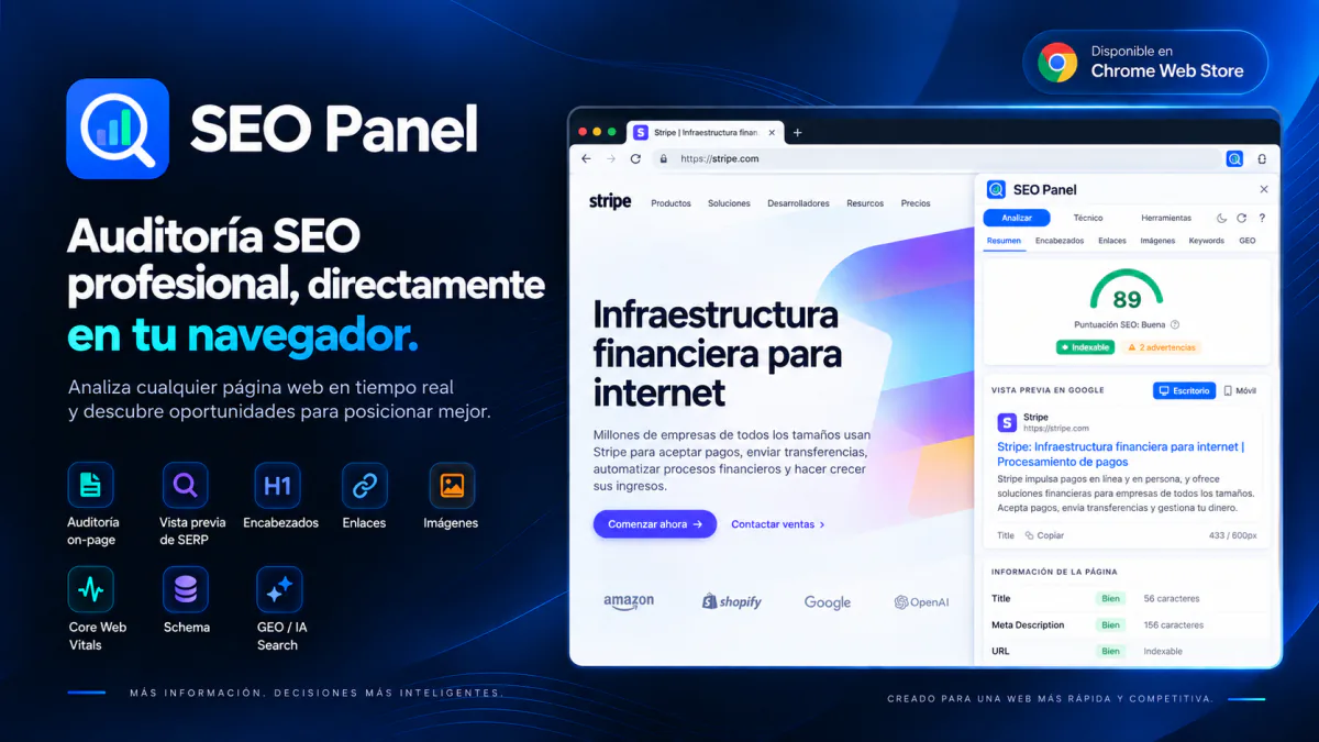 Cómo creé una extensión SEO para Google Chrome: la historia de SEO Panel