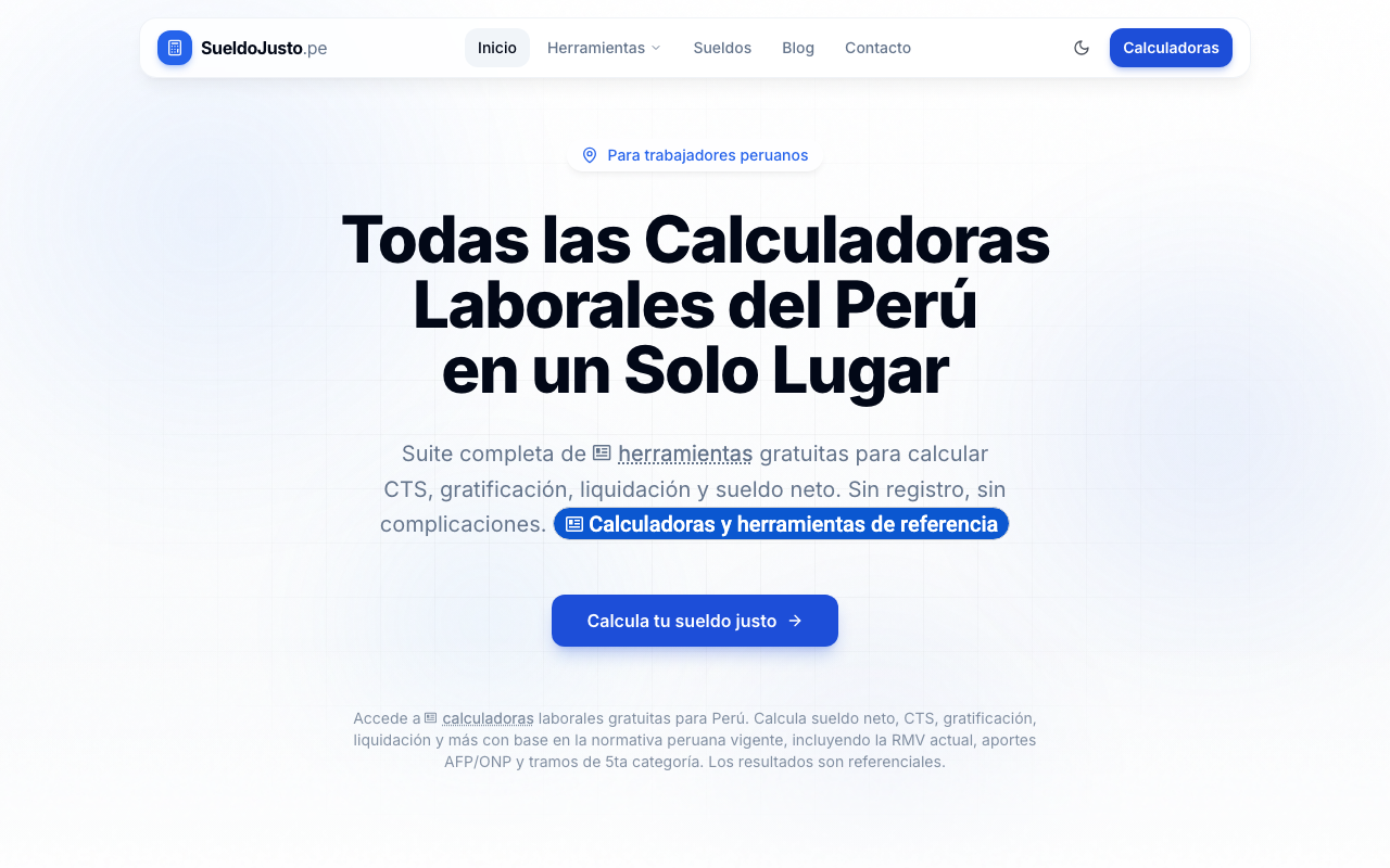 Caso de éxito SEO - SueldoJusto.pe
